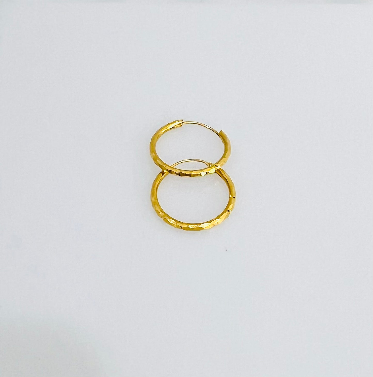 21K Gold Hoop Earrings