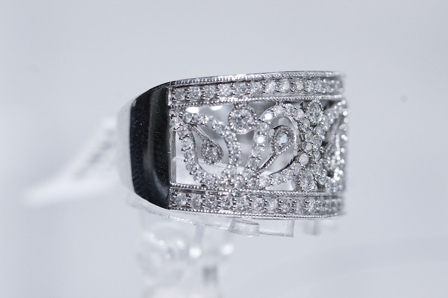 14K White Gold .81 - Carat Diamond Ring