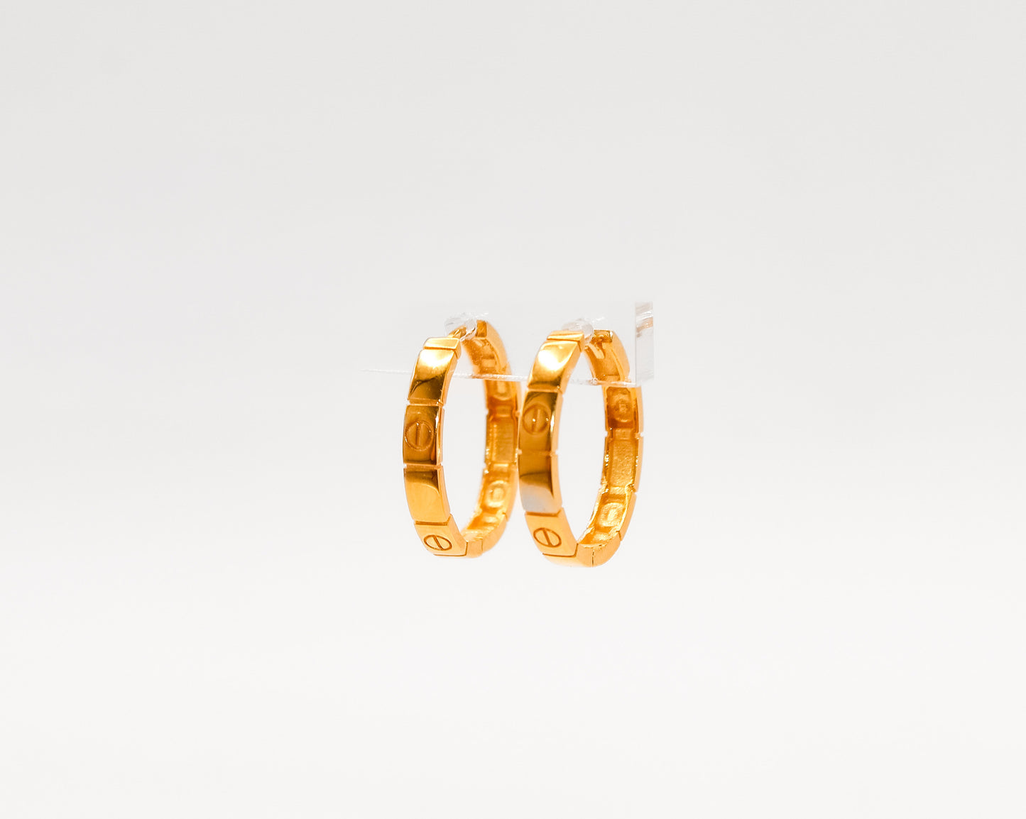 21K Gold Hoop Earrings