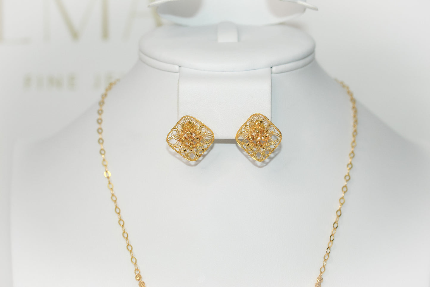 21K Gold Fancy Half Set