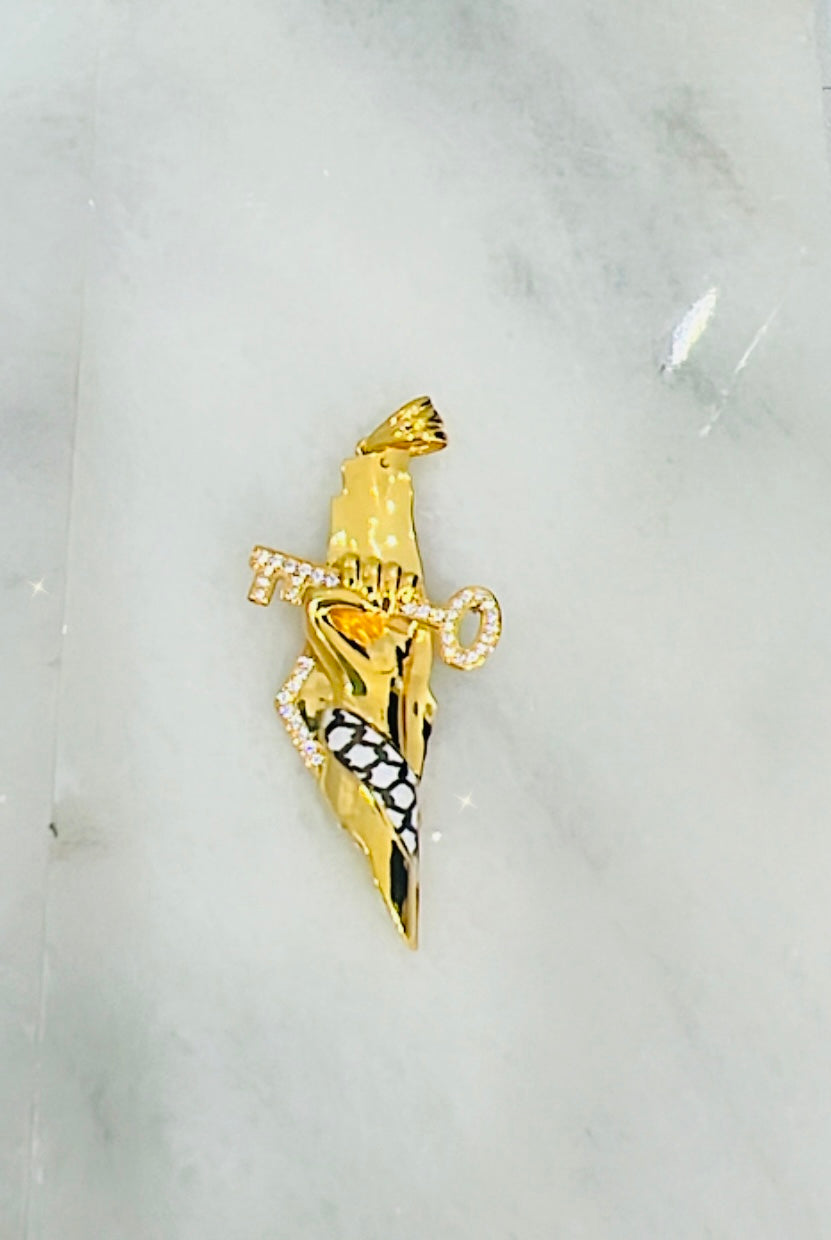 21K Gold Palestine Pendant