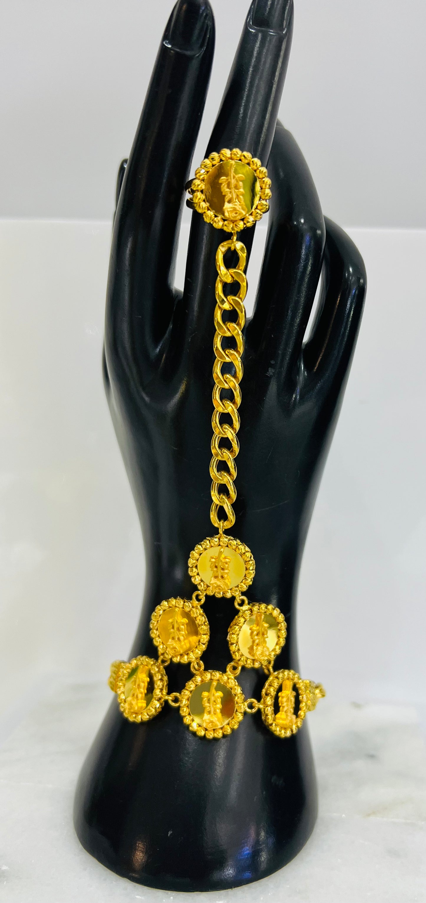 21k Gold Himo Hand Bracelet
