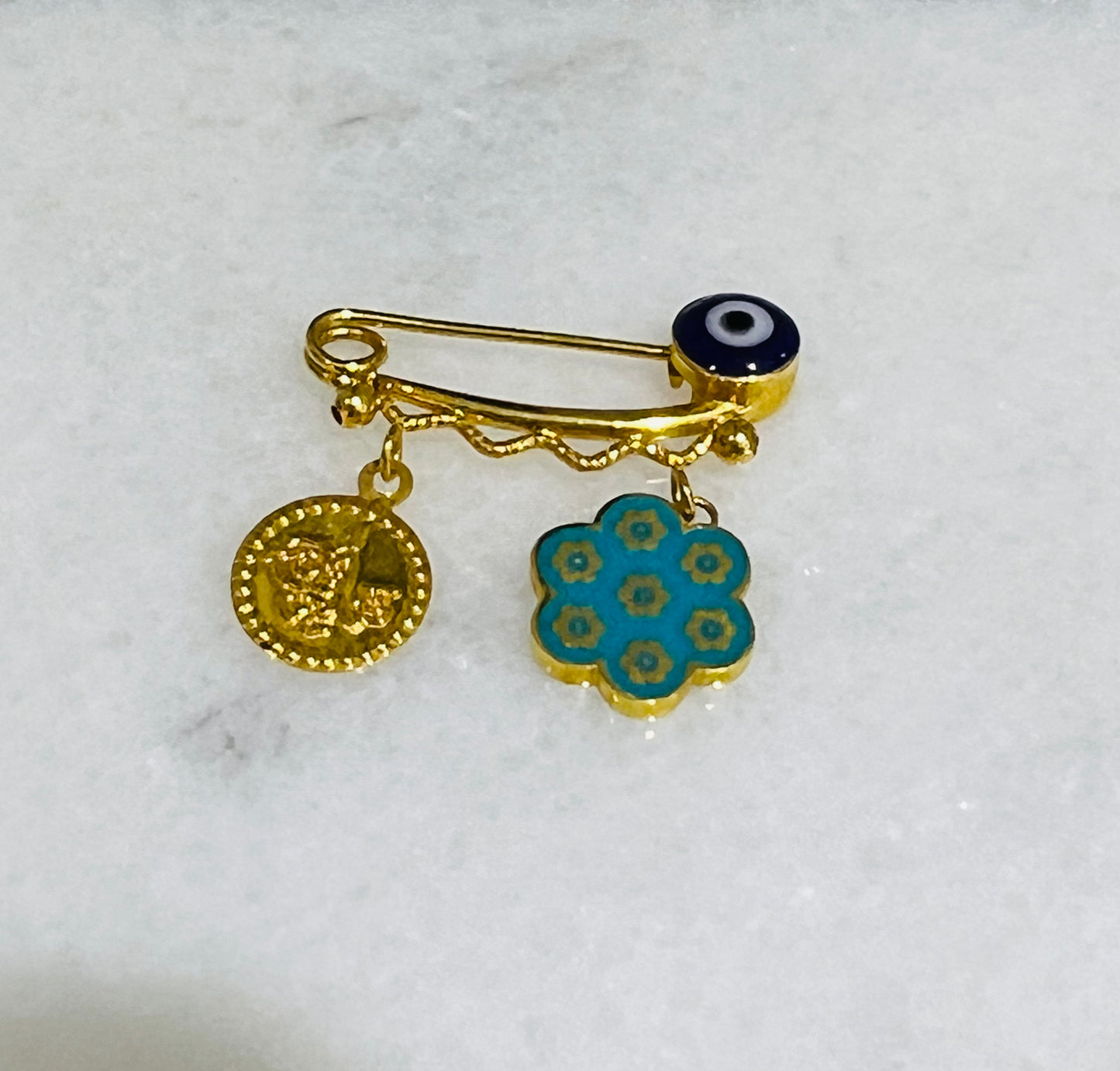 21K Gold Baby Pin
