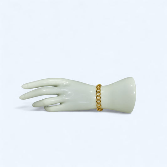 21K Gold Beaded Bracelet