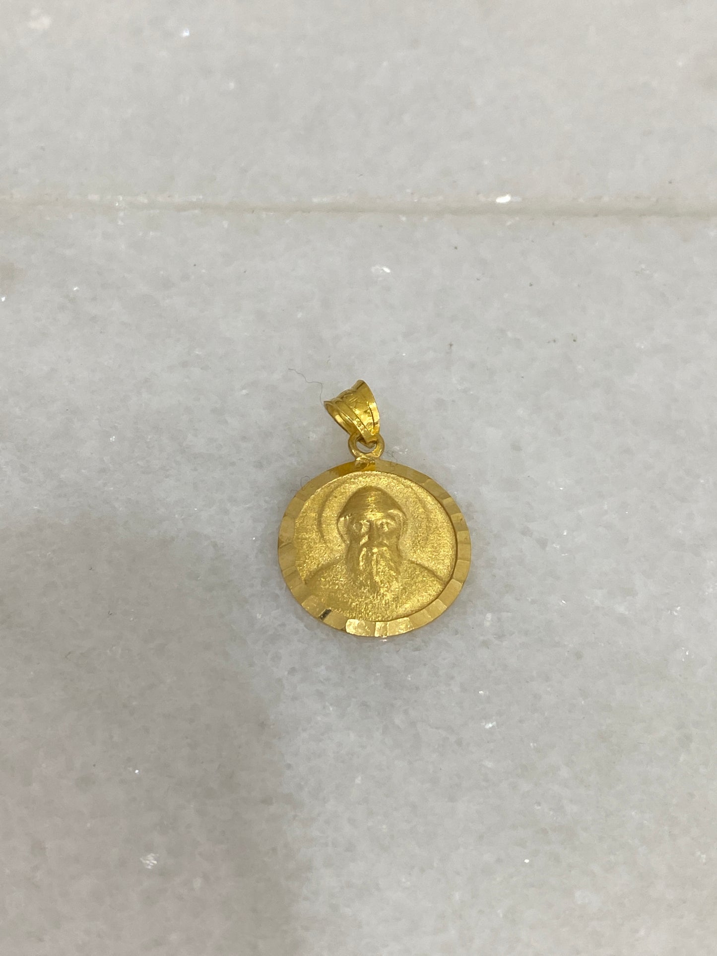 21K Gold Mar Sharbel Pendant