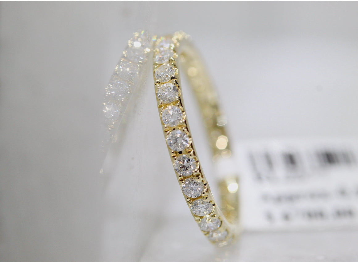 14K Gold 1 Carat Eternity Band
