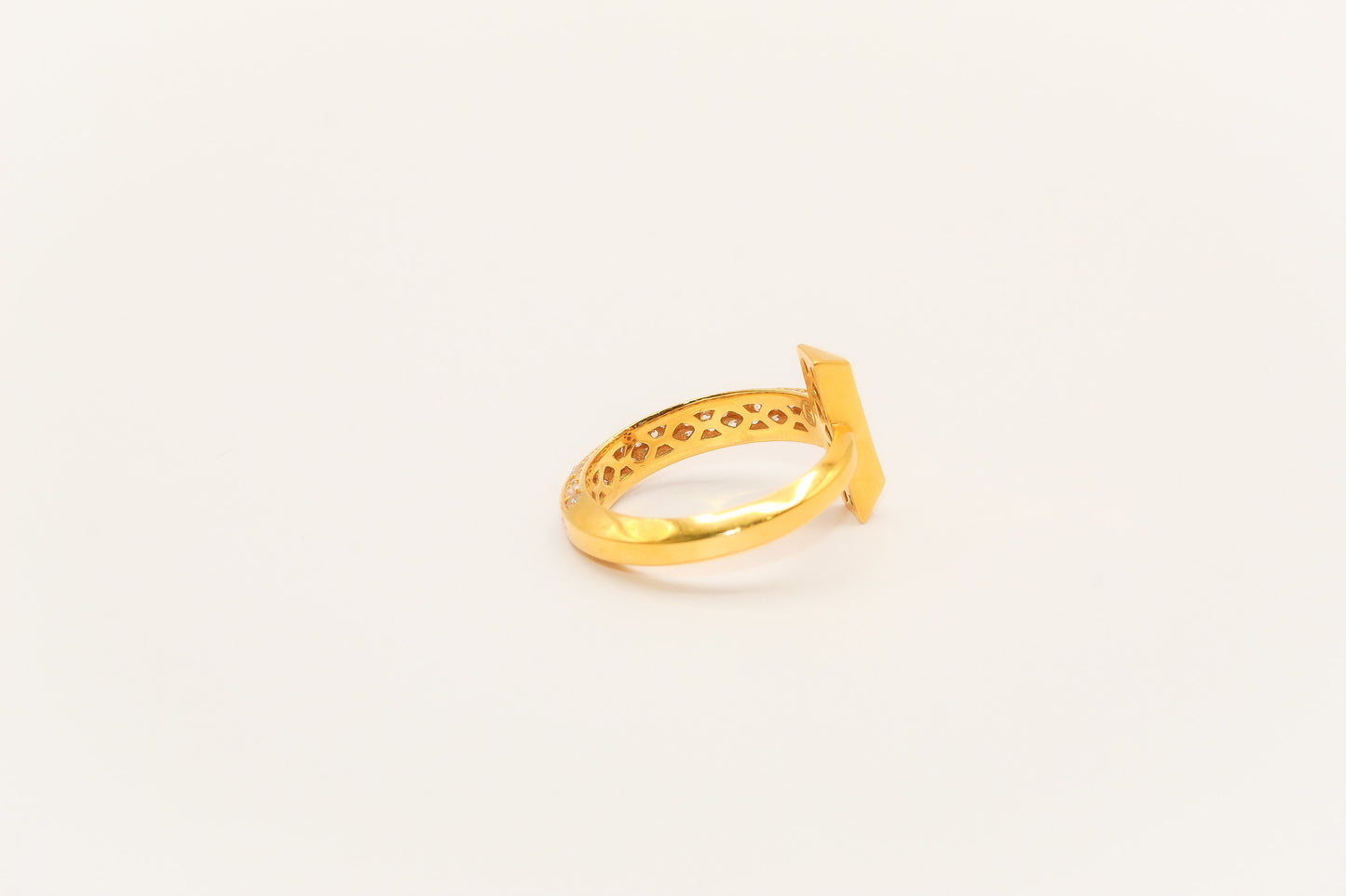 21K Gold Simple Ring