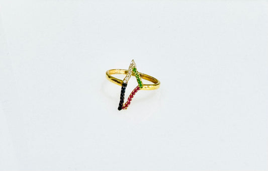 21K Gold Palestine Ring