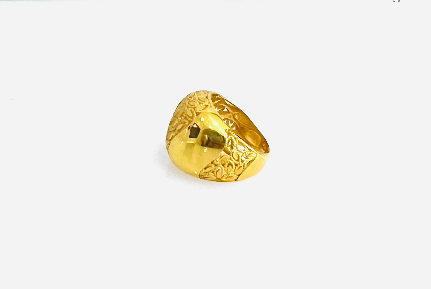 21k Gold Leaf Ring