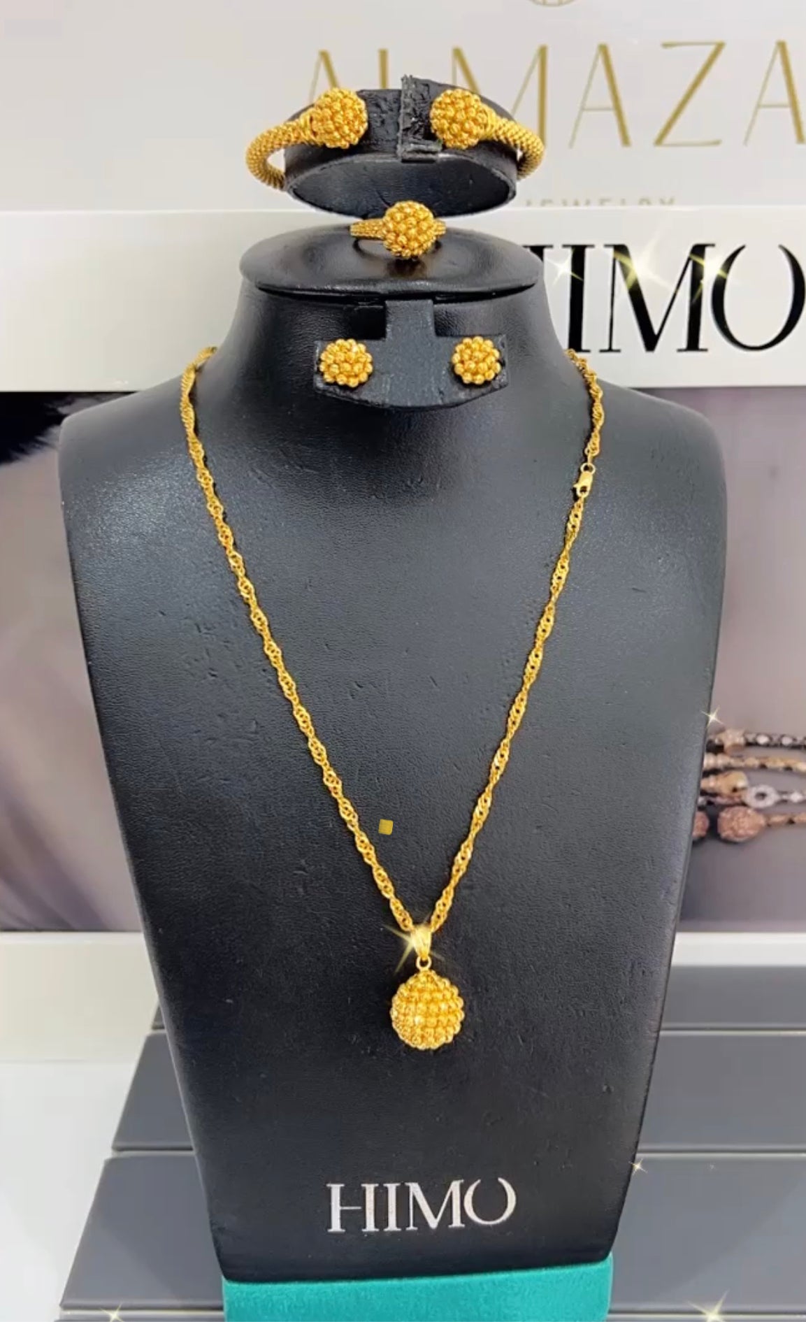 21k Gold Himo Bead Ball set