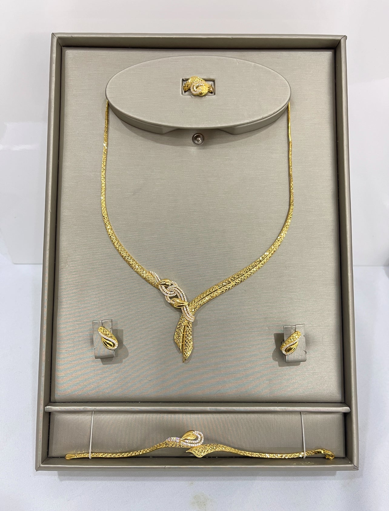 21K Gold Engagement Set