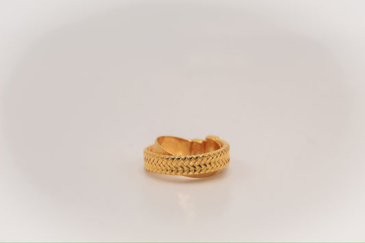 21K Gold X Himo Ring