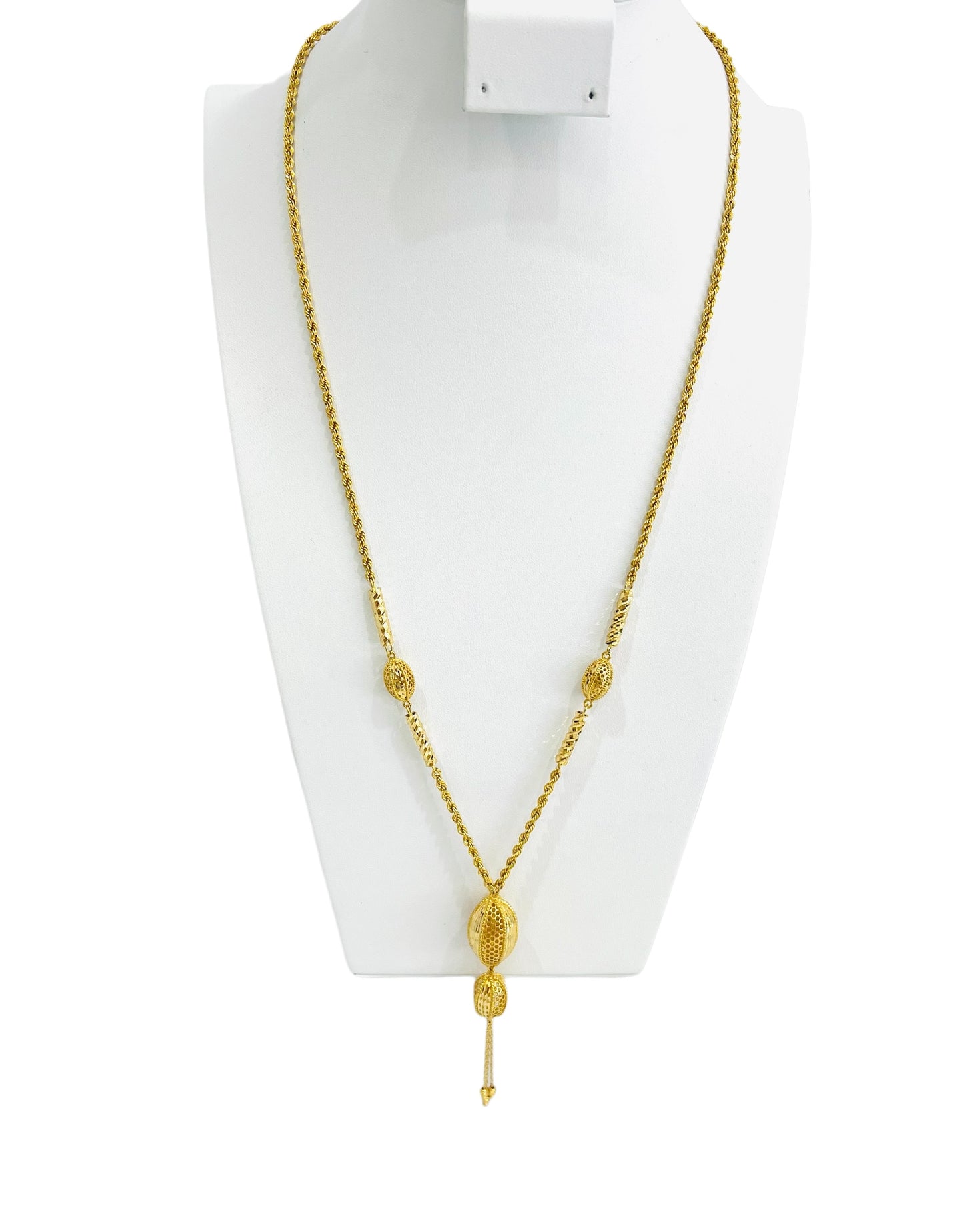 21K Gold Long Necklace