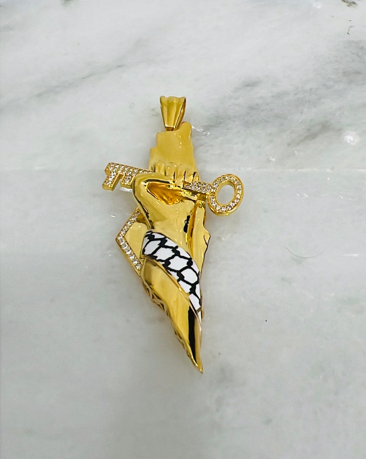 21K Gold Palestine Necklace