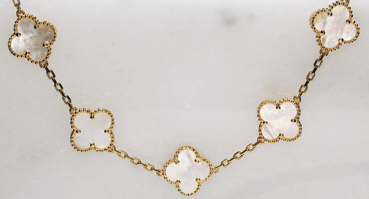 18K Gold Mother Of Pearl Bracelet
