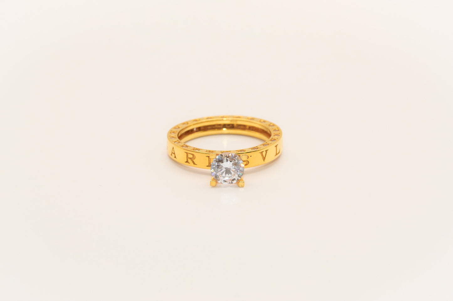 21K Gold Solitaire Ring