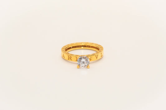 21K Gold Solitaire Ring