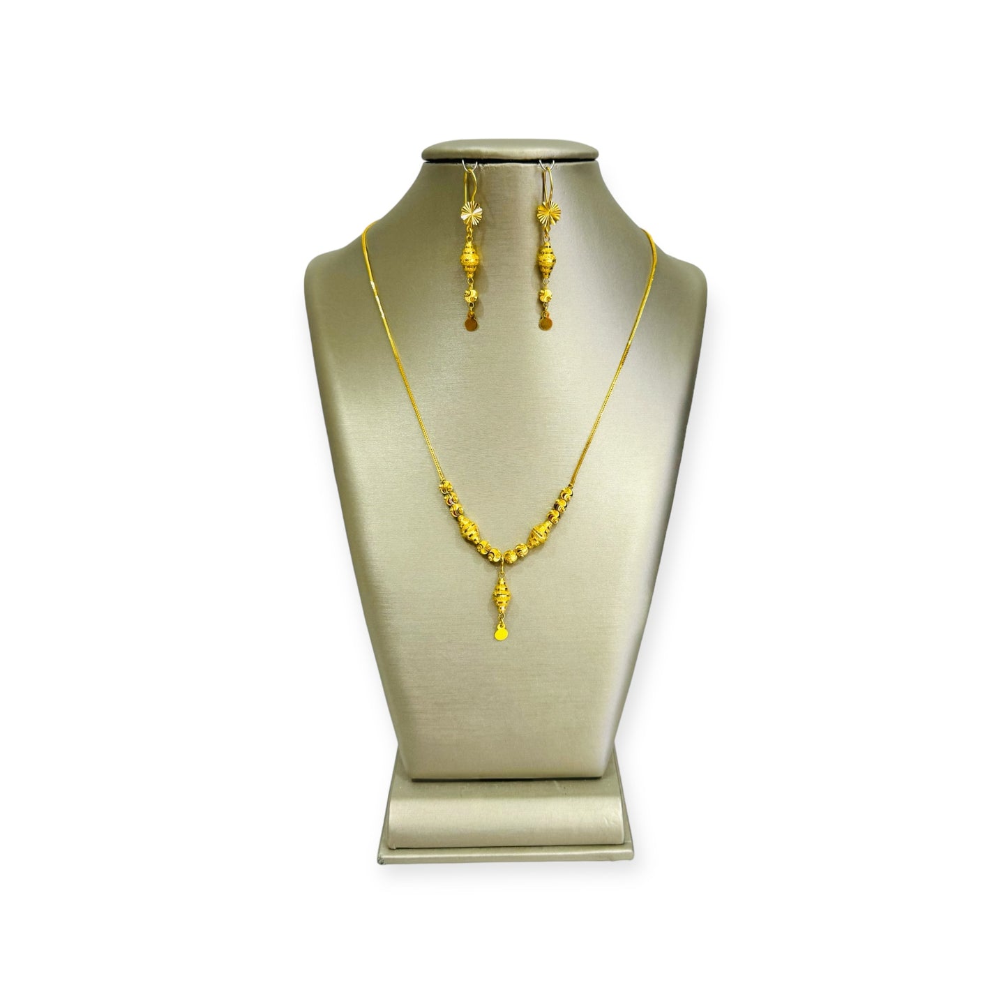 21K Gold Necklace Half Set