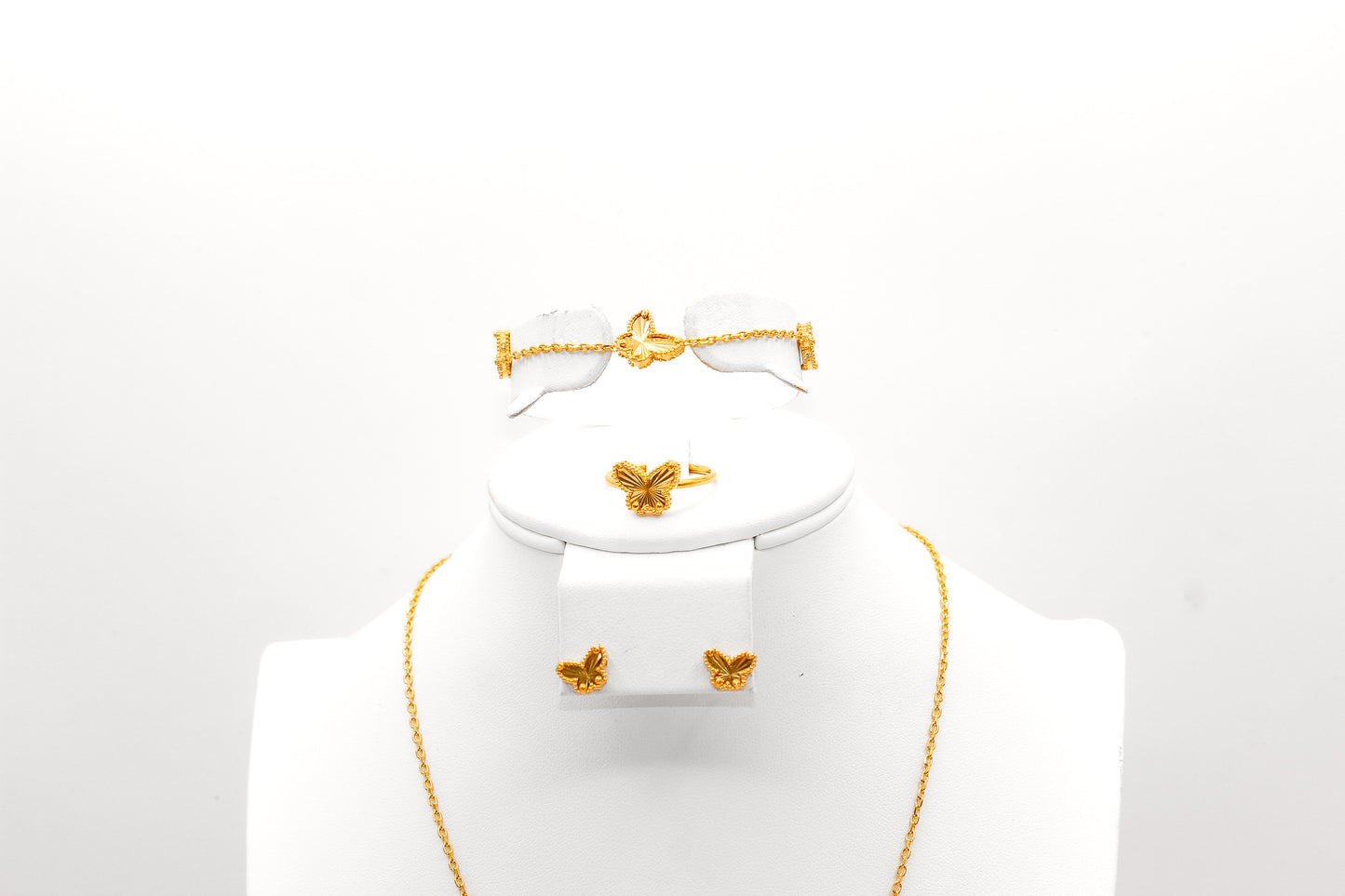 21K Gold Butterfly Set
