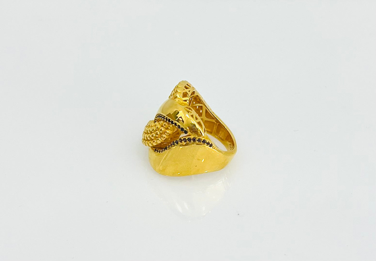 21K Gold Wide Ring