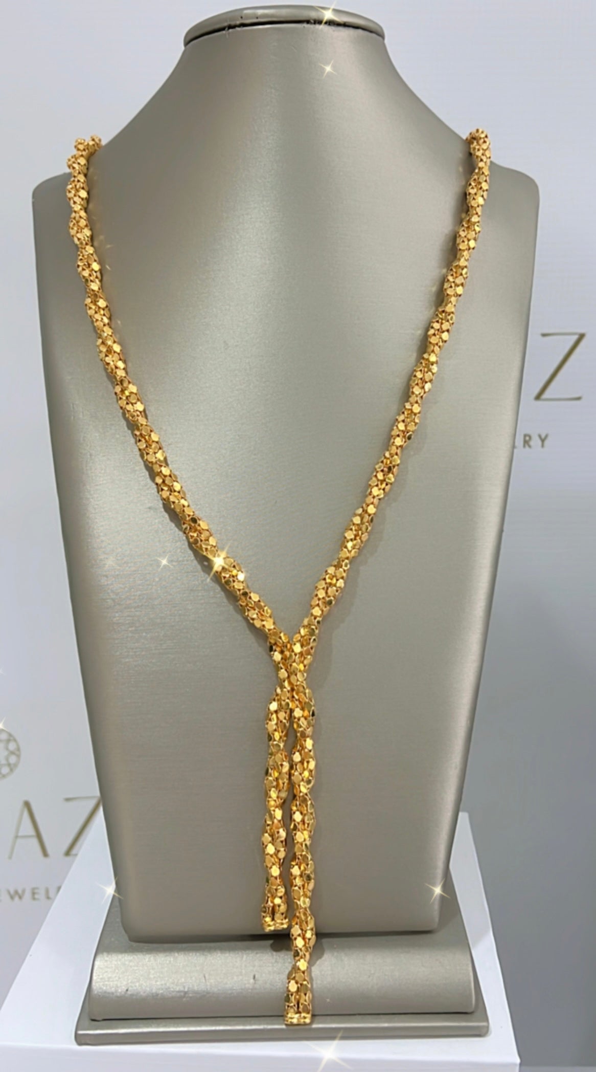 21k Gold Himo Long Necklace