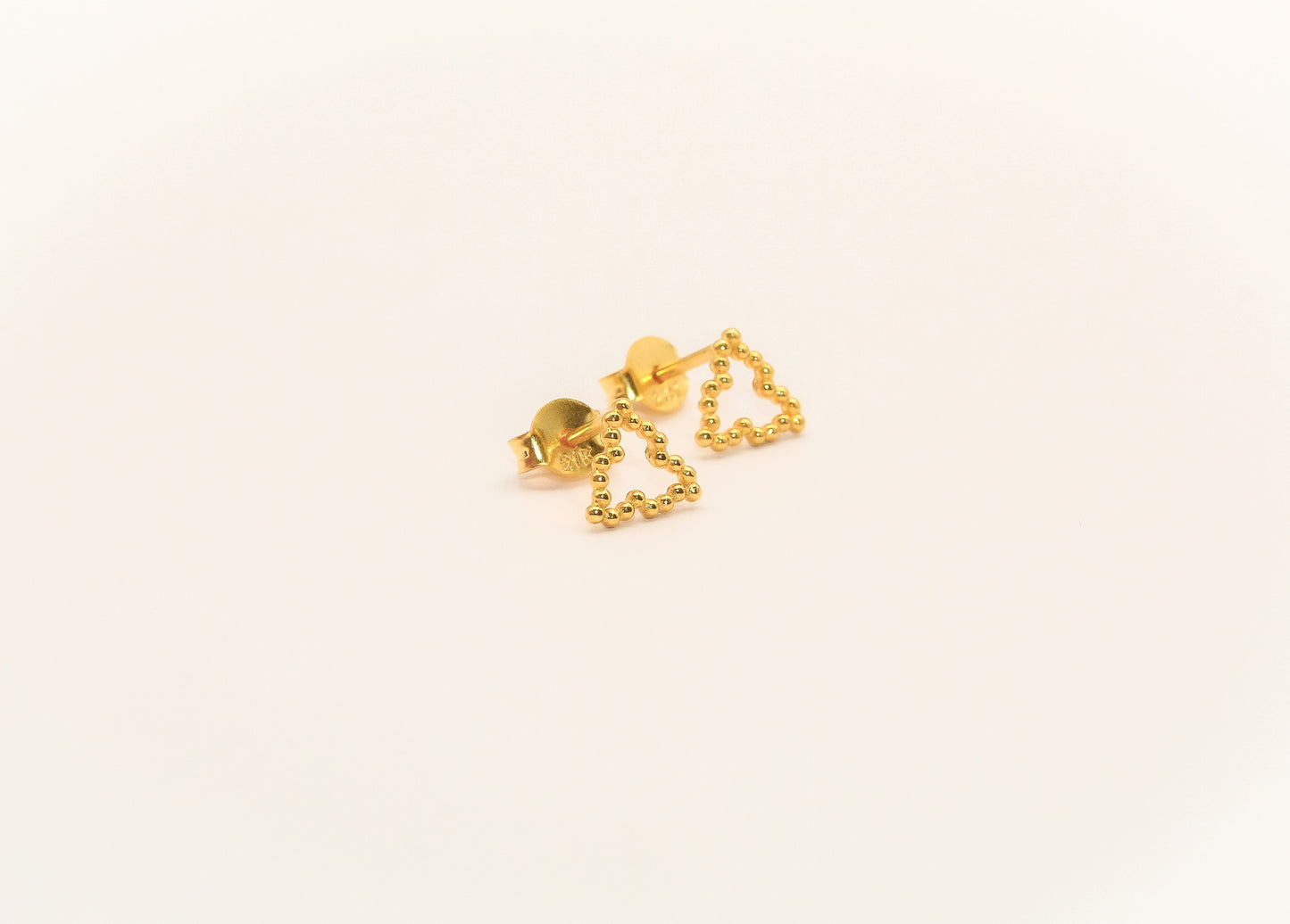 21K Gold Leaf Kids Earrings