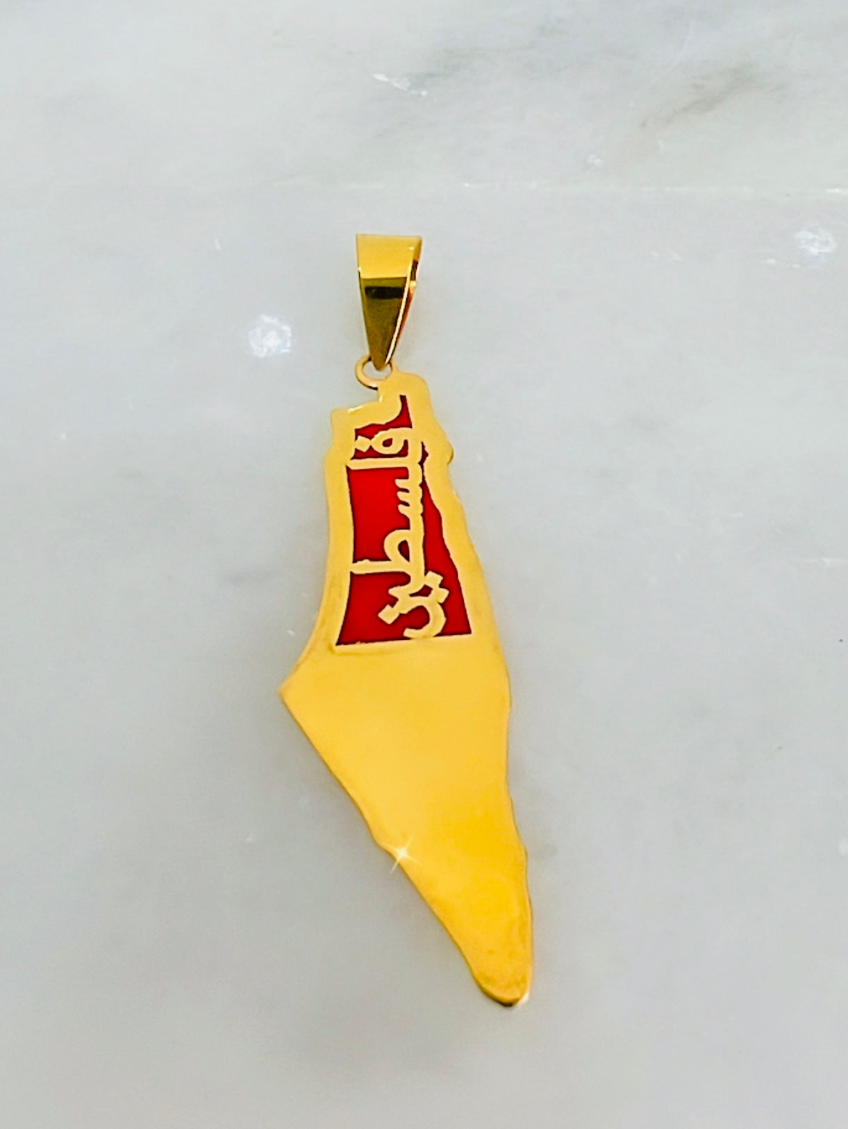 21K Gold Palestine Pendant