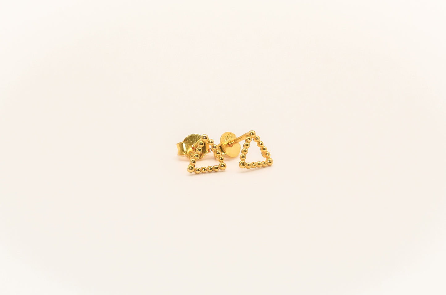 21K Gold Triangle Kids Earrings