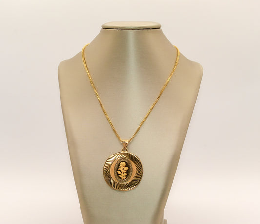 21K Gold Rose Necklace