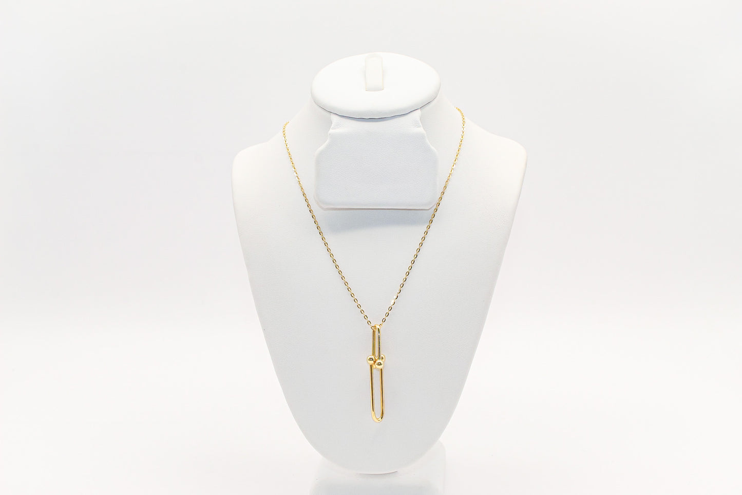 18K Gold Clip Necklace