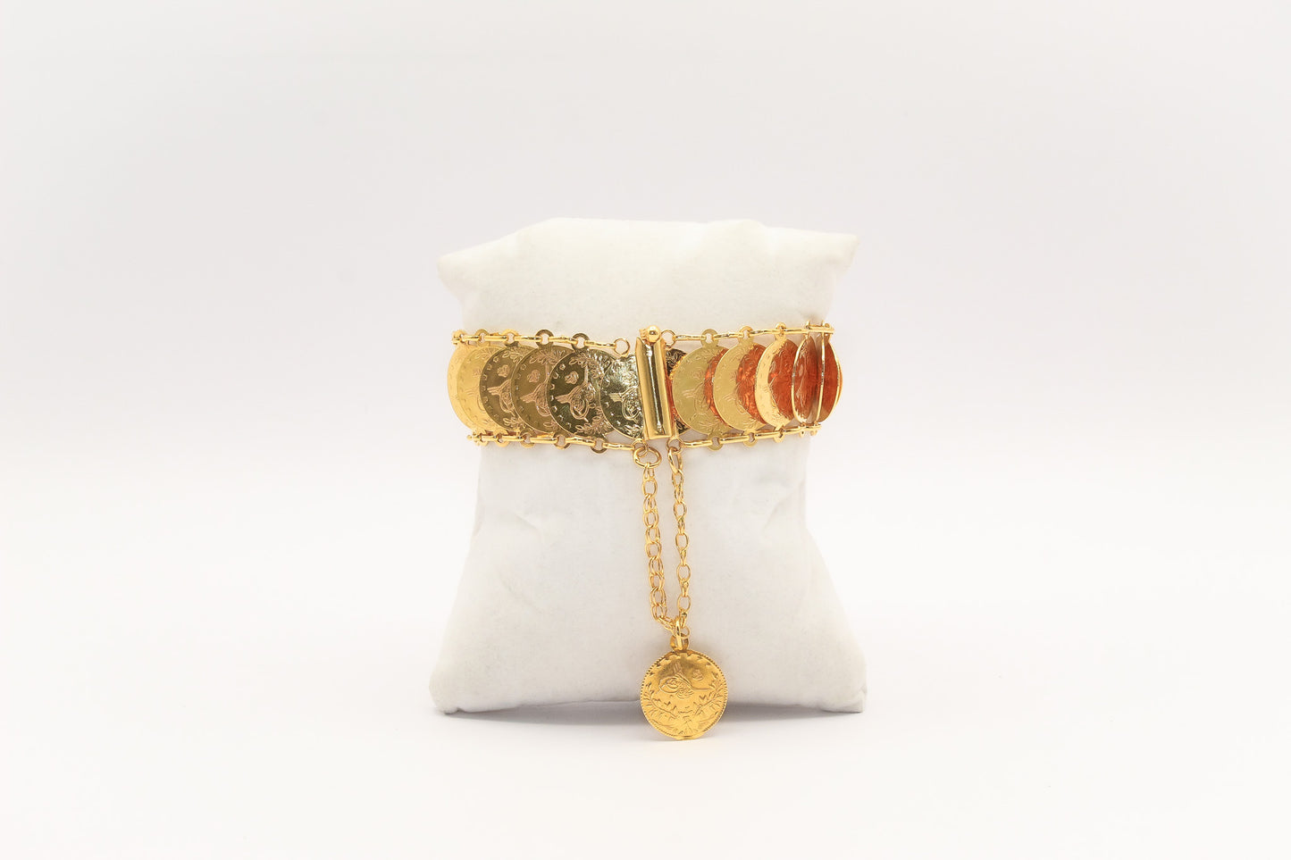 21K Gold Turkish Coin Bracelet