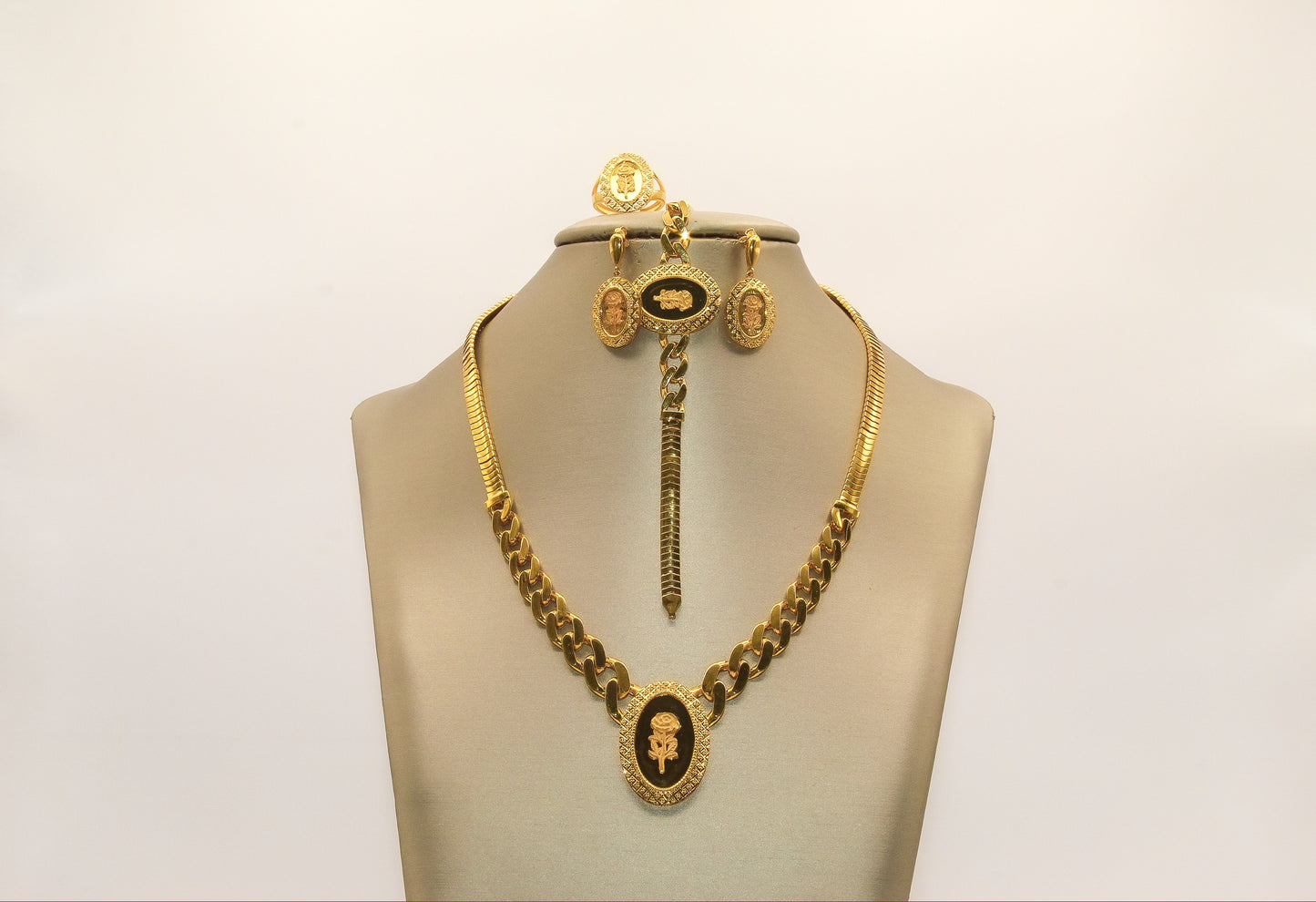 21K Gold Engagement Set