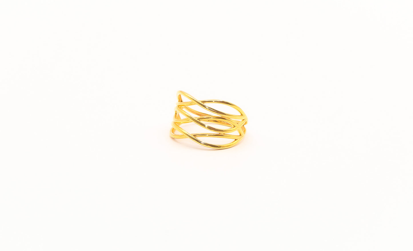 21k Gold Simple Modern Ring