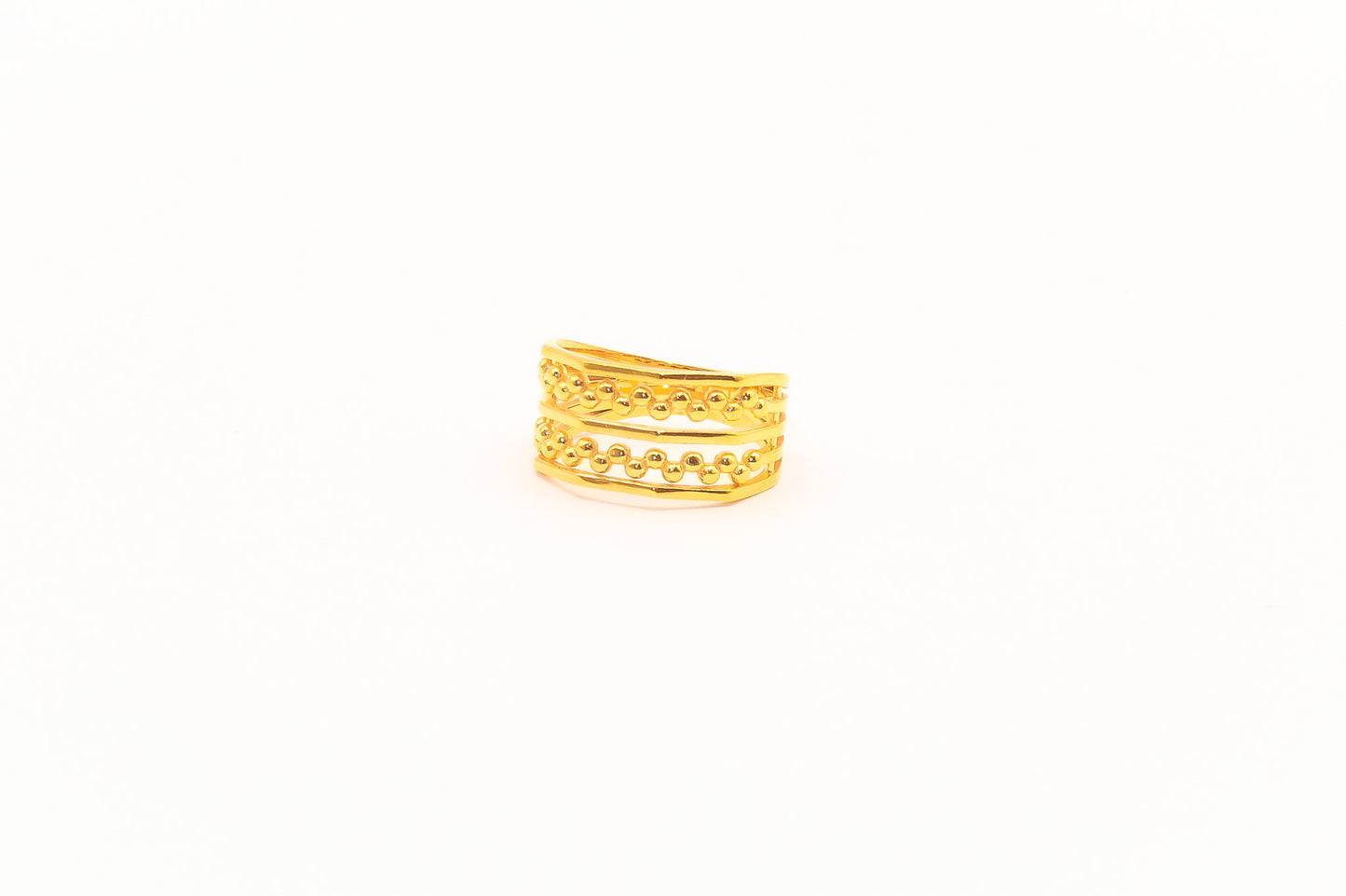 21K Gold Wide Ring
