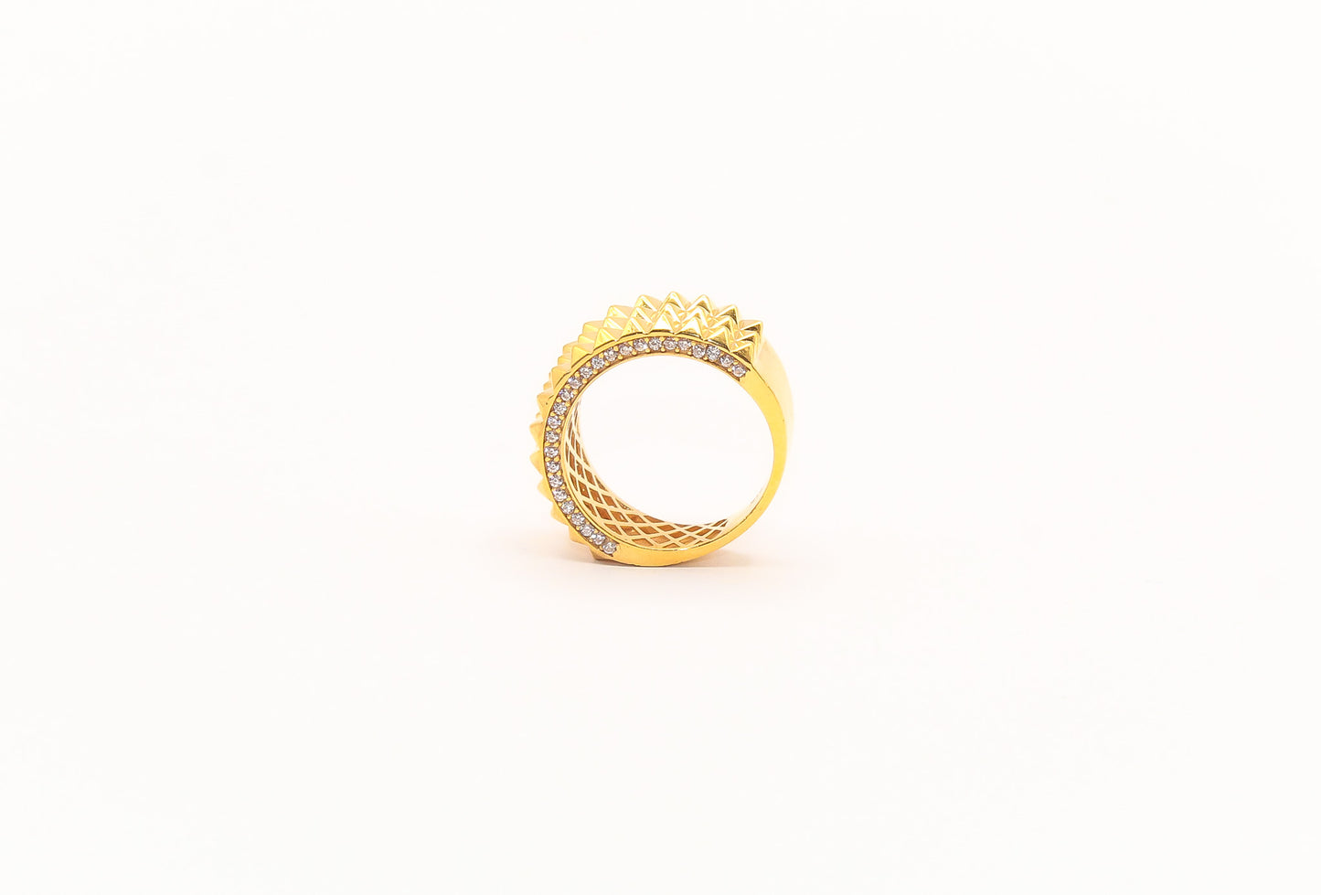21K Gold Spike Ring