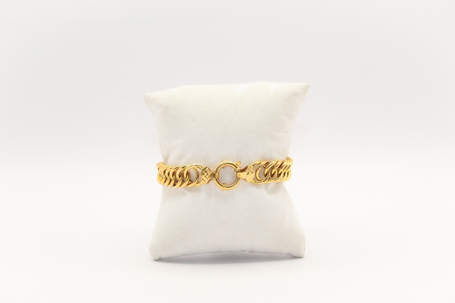 21K Gold Link Chain Bracelet