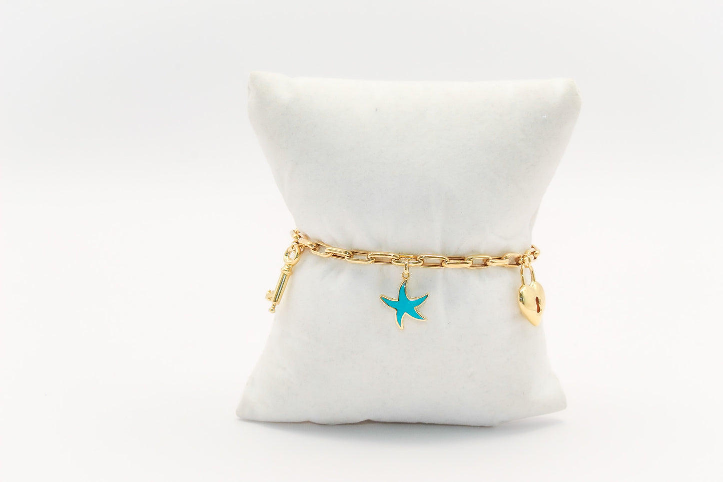 18K Gold Charm Bracelet