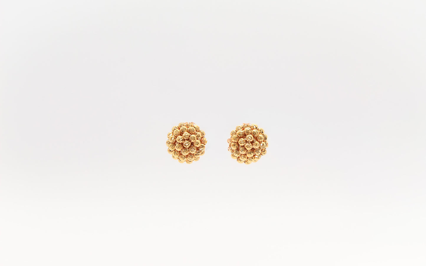 21K Gold Beaded Himo Earrings