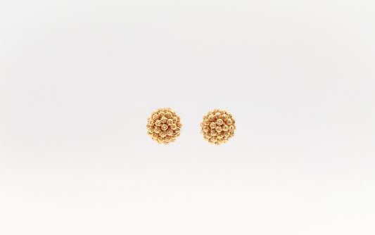 21K Gold Beaded Himo Earrings
