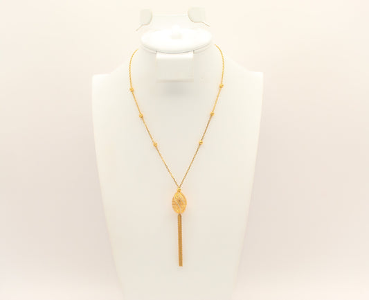 21K Gold Beaded Necklace