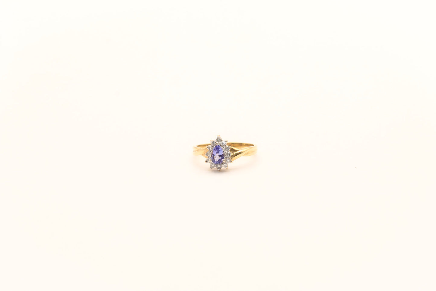 14K Gold Diamond Tanzanite Ring