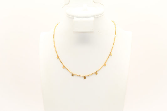 21K Gold Simple Necklace