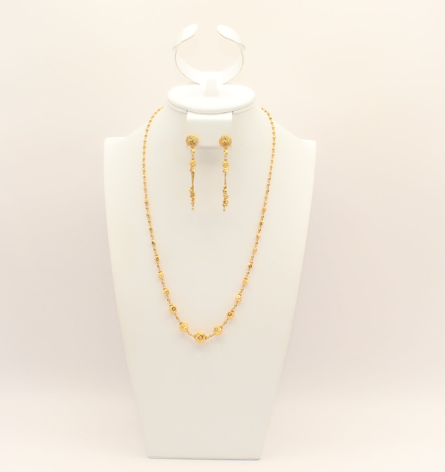 21K Gold Beaded Set