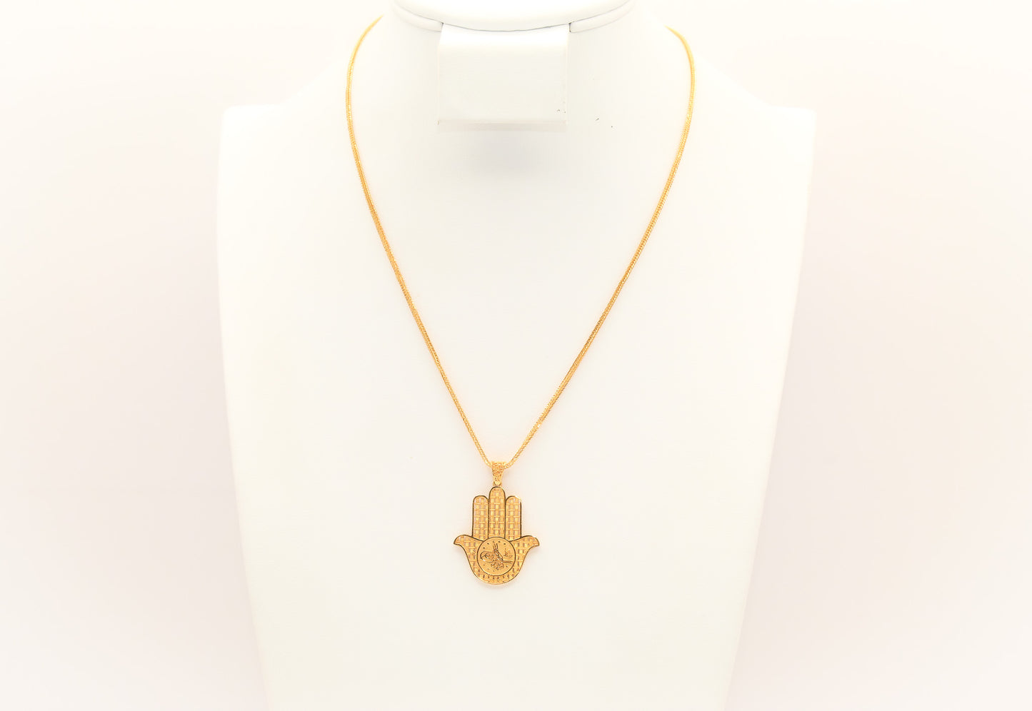 21K Gold Hamsa Pendant