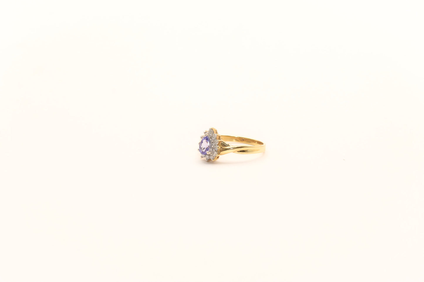 14K Gold Diamond Tanzanite Ring