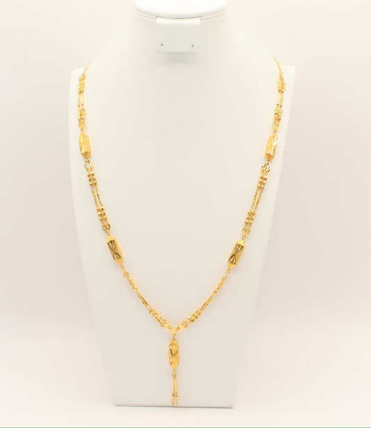 21K Gold Masbaha Necklace