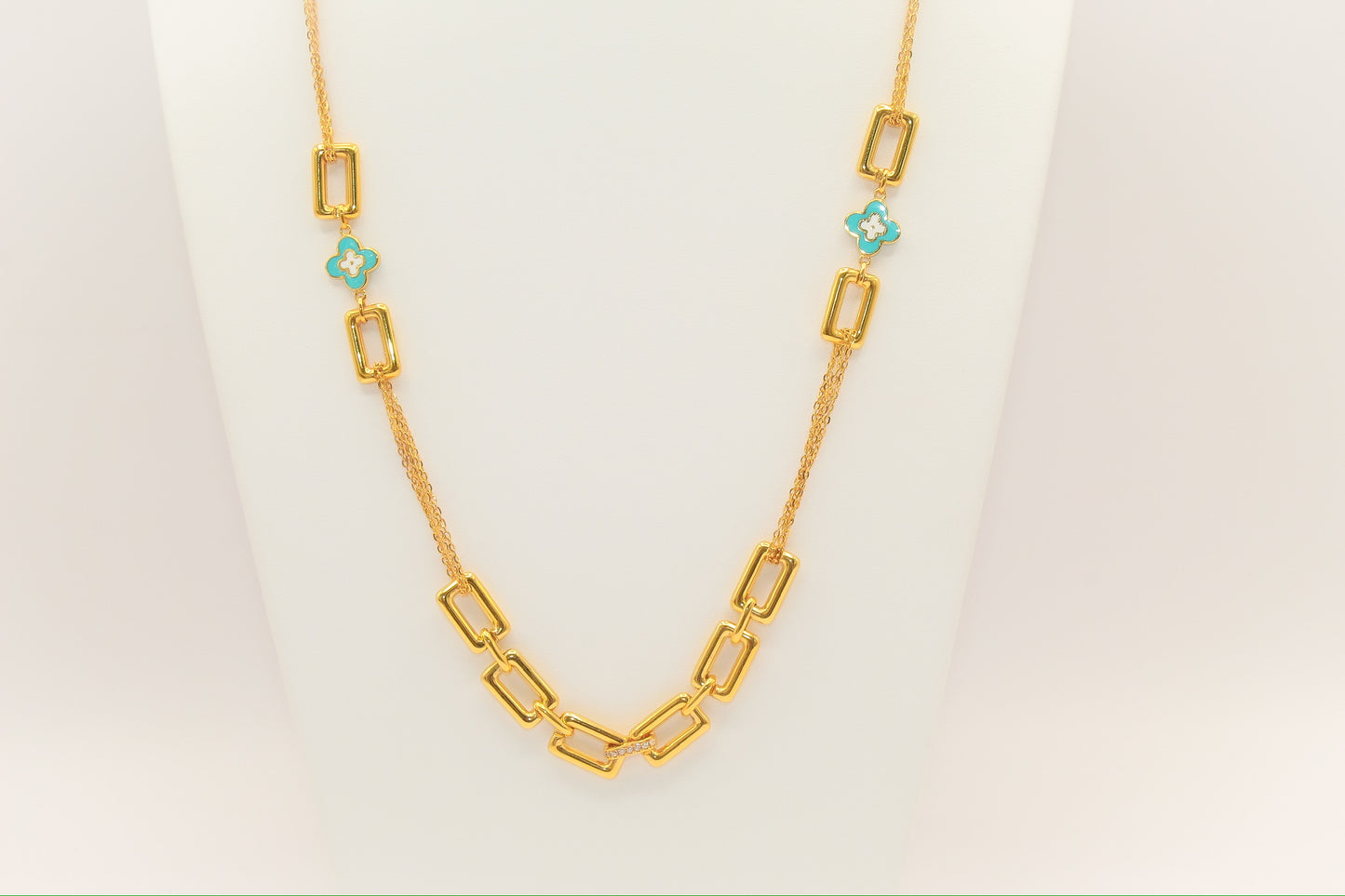 21K Gold Long Necklace