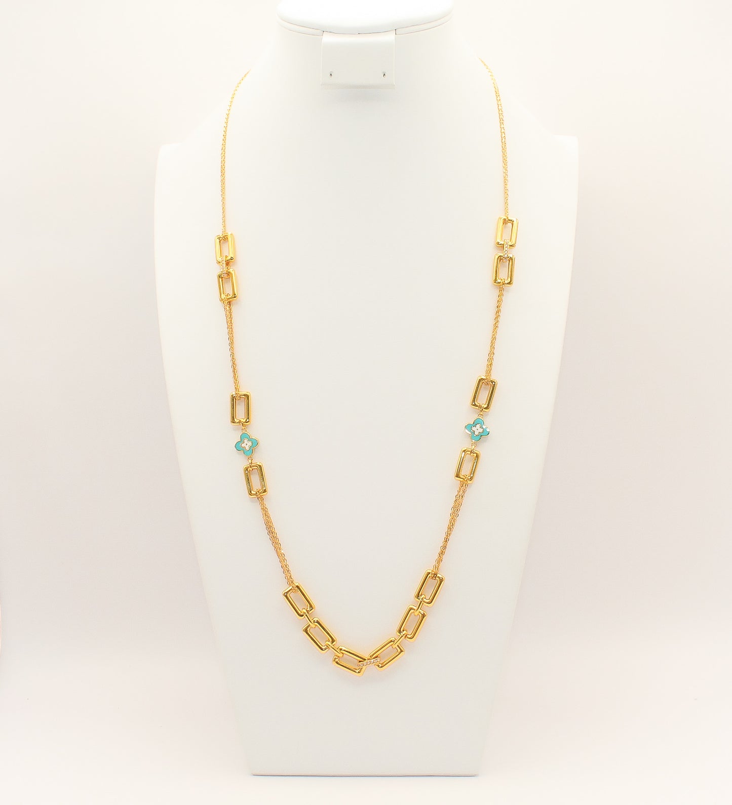 21K Gold Long Necklace