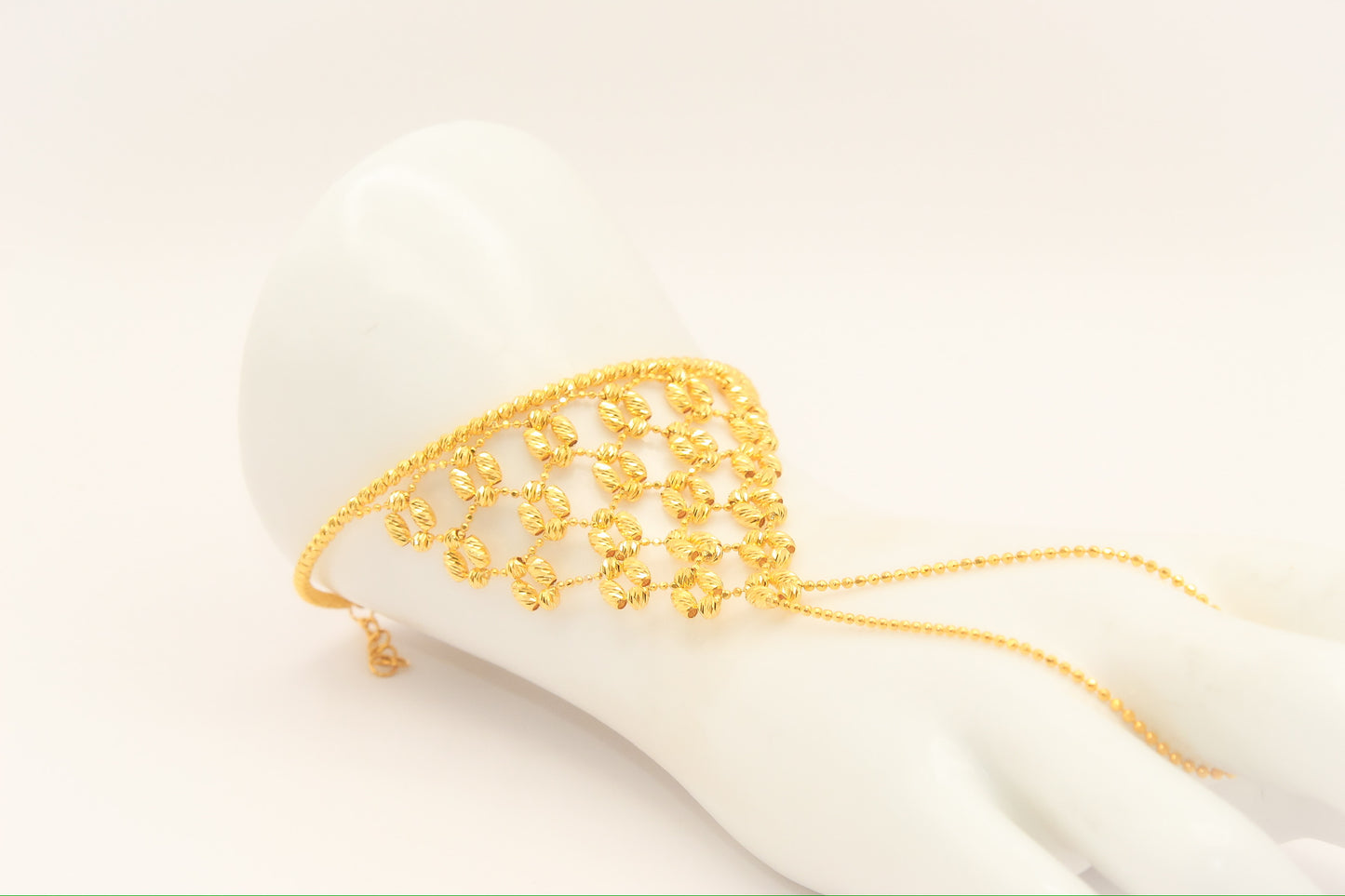 21K Gold Hand Bracelet