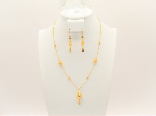21K Gold Simple Half Set